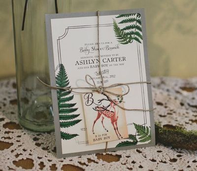 rustic woodland deer themed baby shower - Jackie Wonders photography