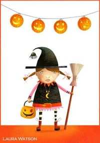 Happy Halloweenie!! Laura Watson illustrationOnLine | DEBORAH WOLFE LTD