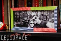 DIY Decoupage Picture Frame